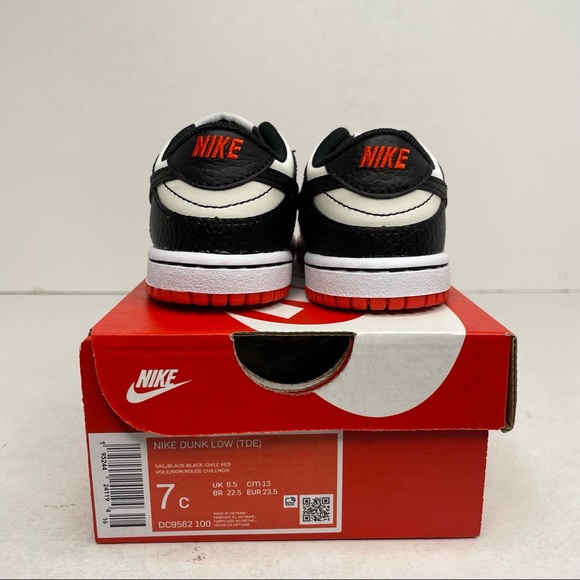 Nike Dunk Low TD EMB NBA 75th Anniversary “Chicago” NEW 2022 - Picture 4 of 4